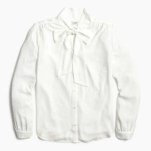 J. Crew Factory Tie Neck Blouse *BNWT*